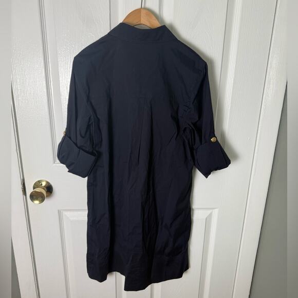 Veronica Beard Saude Dress in Navy 2 - Picture 4 of 7